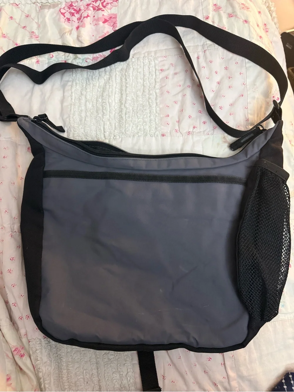 Eddie Bauer Slate Gray Messenger Crossbody Bag